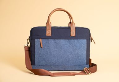 Oblique Trooper Laptop bag Navy