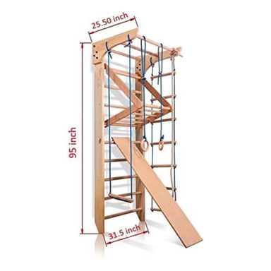 Swedish Ladder with accessories and slide/ramp 