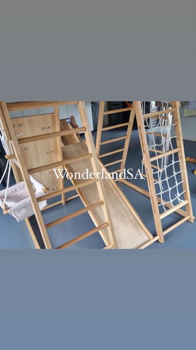 Wooden Jungle Gym - Varnished 