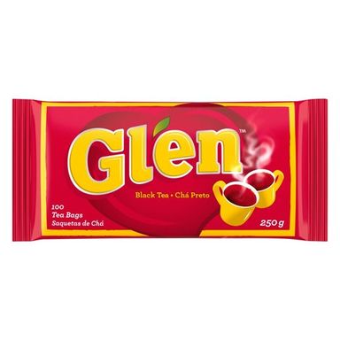 Glen Black Tea Tagless Tea Bags 100 Pack