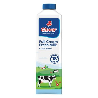 Clover Full Cream Fresh Milk 1l