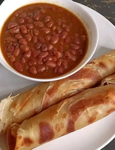 chapati with beans