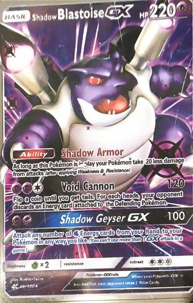 Pokèmon metal Blastoise GX