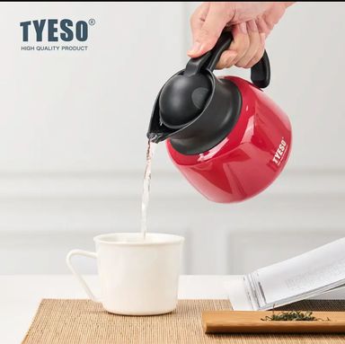 TYESO Vacuum Insulated Modern Teapot With Filter