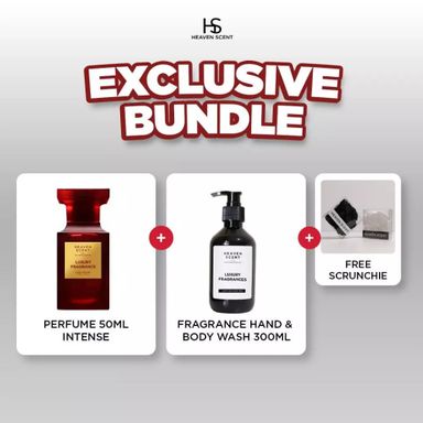 EXCLUSIVE BUNDLE Buy 1 Get 3 - Parfum 50ml dan Body Wash 300ml- All Varian EDP Wangi Sabun Mandi