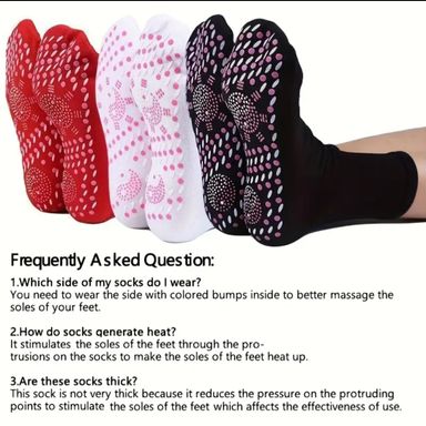 Neutral Self-Heating Massage Sock