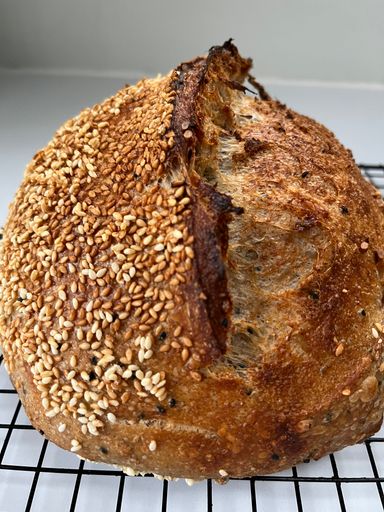 Sesame and Sunflower Seed Sourdough