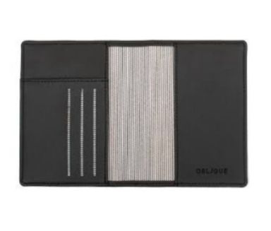 Oblique Tripp - Passport Case Black