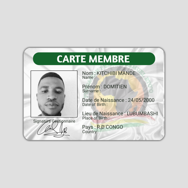 Carte Membre MANDE DOMITIEN 