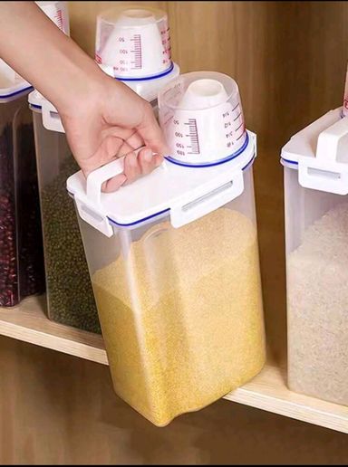 Rice Bucket with Measuring Cup