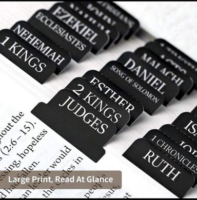 Black Bible Index Tabs