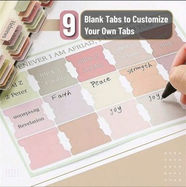 Boho themed Bible Index Tabs