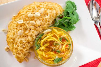 Thai Crispy Fish Salad (YAM PLA FU)