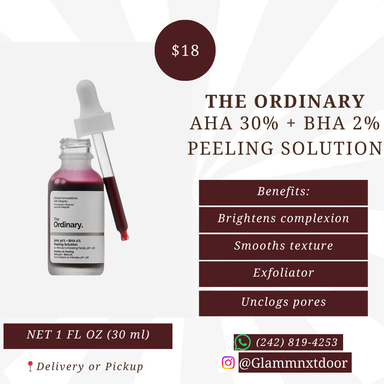 The Ordinary - AHA 30% + BHA 2% Peeling Solution