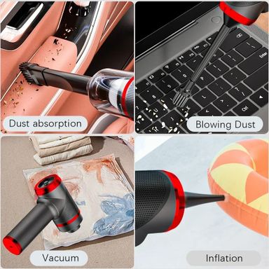 3-in-1 Rechargeable Handheld Vacuum & Air Duster 🚗💨