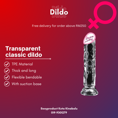 Transparent Dildo With Suction Cup 