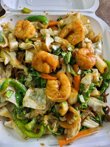 Shrimp chow mein 