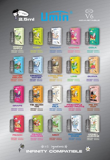 UMIN V6 | INFINITY COMPATIBLE 1set 20 Flavors + 1 device