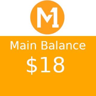 M1 $18 Main Balance Top-up