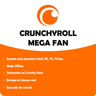 Crunchyroll Mega Fan - Cuenta Compartida