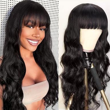 20" Glueless Bodywave With Bang Wig