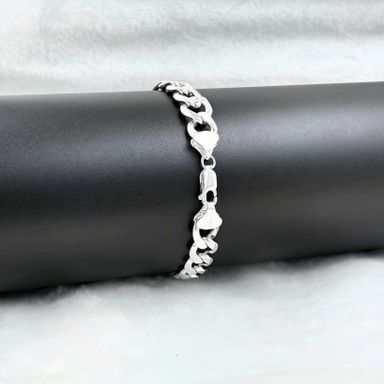 Silver 925 Curb Bracelet for Men