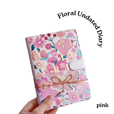 Floral Undated Diary