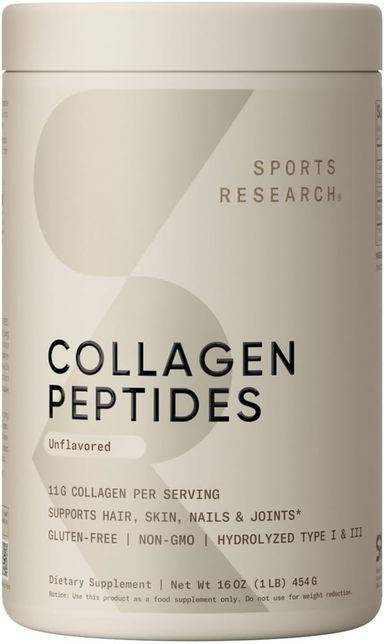 Sports Research Collagen Peptides - Powder (41 Servings)