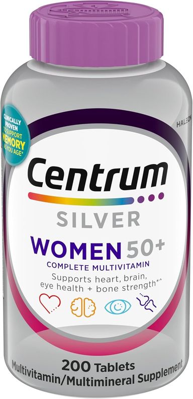 Centrum Silver Women's Multivitamin 50+ - 200 Tablets