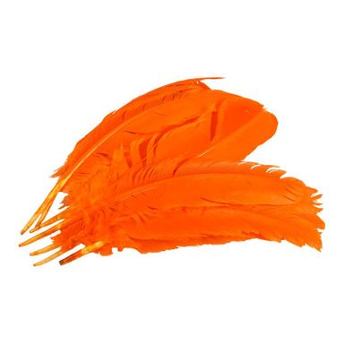 Pluma de Gallo Naranja 10gr (9 Plumas 17cm)  