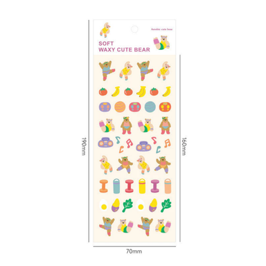 Cute Bear Sticker Sheet