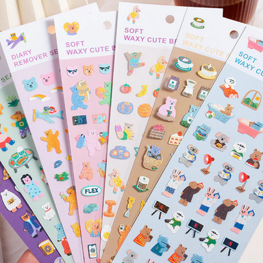 Cute Bear Sticker Sheet