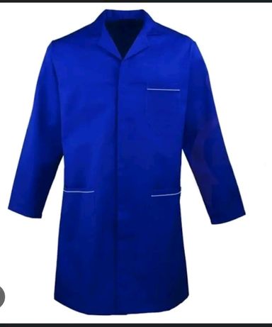 White and navy Blue Medical labcoats