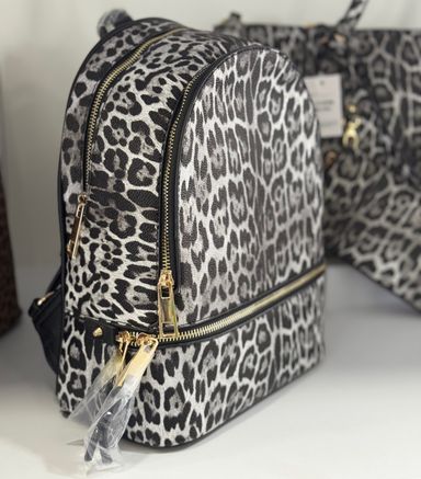 Big bag animal print with backpack animal print