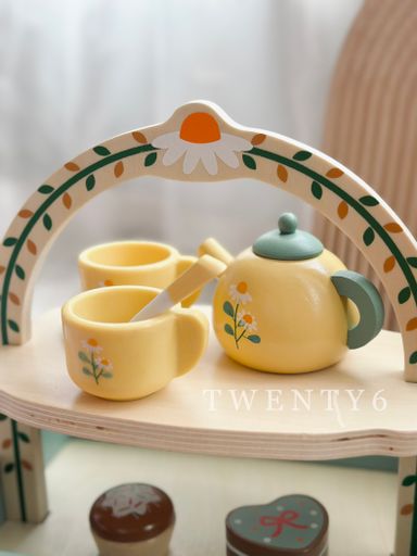 Wooden High Tea Set