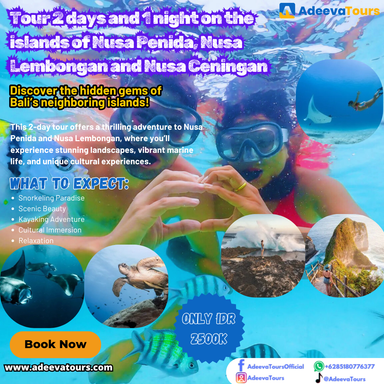 Island Hopping Adventure: 2-Day Nusa Penida and Nusa Lembongan Tour