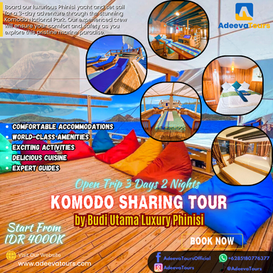 Komodo Sharing Tour: Open Trip 3 Days 2 Nights by Budi Utama Luxury Phinisi