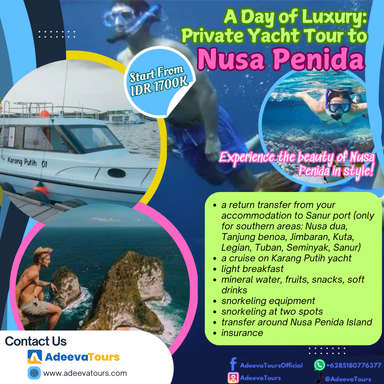 A Day of Luxury: Private Yacht Tour to Nusa Penida