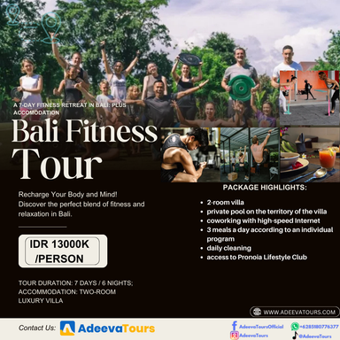 A 7-Day Fitness Retreat in Bali: Plus Accomodation