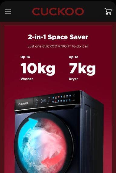 Cuckoo Knight Washer & Dryer