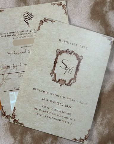 A5 Invitation Cards