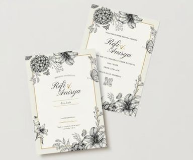 A5 Invitation Cards