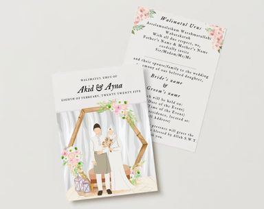 A5 Invitation Cards