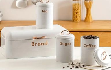 4pcs Metal Kitchen Container Set