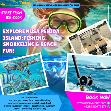 Explore Nusa Penida Island: Fishing, Snorkeling & Beach Fun!