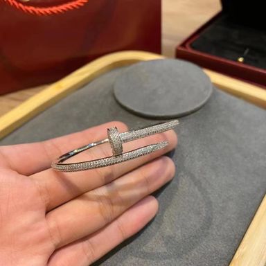 Cartier Full Diamonds Nail Bracelet