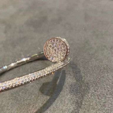 Cartier Full Diamonds Nail Bracelet