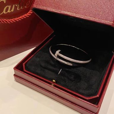 Cartier Full Diamonds Nail Bracelet