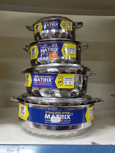 MATRIX STAINLESS STEEL HOT-POT 4PC(500-2000)