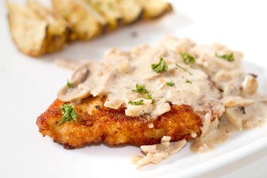 Chicken Steak with Mushroom Sauce and Mashed Potato